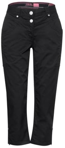 Cecil Damen B377578 3/4 Papertouch Hose, Black, 26W x 22L