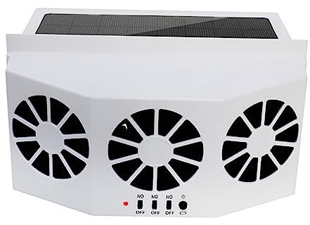 JECOMPRIS Énergie solaire Ventilateur d'extraction d'air: Ventilateur d'extraction de fenêtre d'été Extracteur pour Voiture