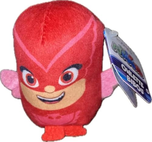 Just Play PJ Masks Owlette Bibou The Red Masked Mini 7.6 cm Plushie Collectible Collect all three