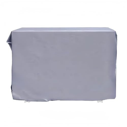 FINEVERNEK Funda para Aire Acondicionado, Universal Cubierta de Aire Acondicionado, Anti-Nieve A Prueba de Sol Antiincrustante Cubierta Protectora de Aire Acondicionado,Gris(86 * 32 * 56cm)