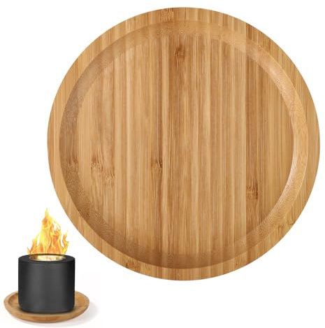 25cm Tisch Feuerschalenmatte für Solo Ofen Mesa und Mesa XL, Runde Hitzebeständige Holzmatte Solo Ofen Tischmatte Tischschutz Solo Ofen Zubehör