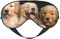 Golden Retriever Schlafmaske aus Seide mit verstellbarem Riemen, weiche Augenabdeckung, für süßes Schlafen, Reisen, Entspannen, Nickerchen, Meditation