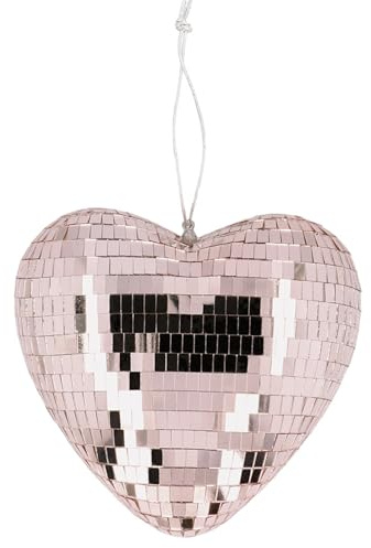 Boland - Herz Discokugel, 19 cm | Glänzende Dekoration für Hochzeit, Disco Fever Party und Silvester