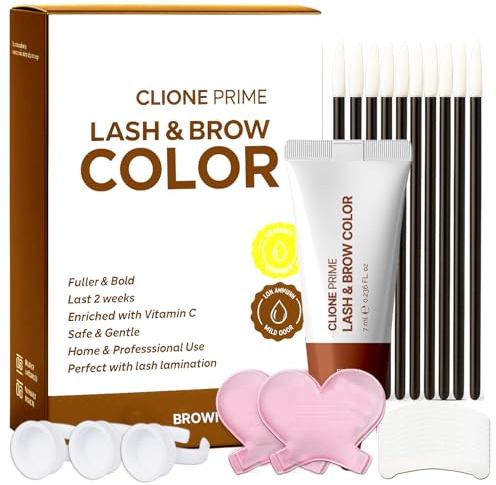 Korean Eye Brow Color Kit - Eye Lash Color Kit Brow Color for Eyebrows Lash Color Brown