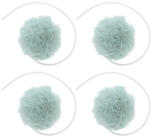 Kisangel Katzenhängespielzeug Mit Glocke – 4 Stück Plüschbälle Für Katzen Kratzbaum Ersatz Interaktives Hängendes Katzenspielzeug Zur Unterhaltung Und Möbelschutz