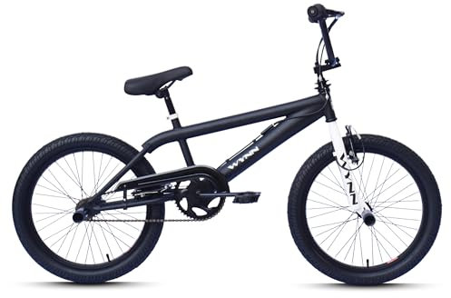 WYNN BMX Freestyle 20 Zoll XX1.0 schwarz-weiß Rahmenhöhe 28 cm Mag-Wheels V-Brake