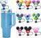 Straw Toppers for Stanley Cup Accessories - 10Pcs Reusable Silicone Straw Covers - Cute 10mm Dust-Proof Drinking Straw Lid Compatible with Popular 30 40 Oz Tumblers