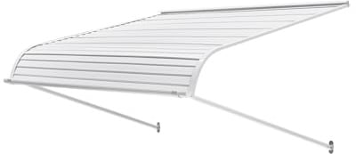 VEVOR Aluminum Awning 48 x 42 in, Durable Window Awning Door Canopy, Lightweight and Stable Aluminum Exterior Awnings Rain Snow Sunlight Protection for Door Entrance Windows Patio Porch