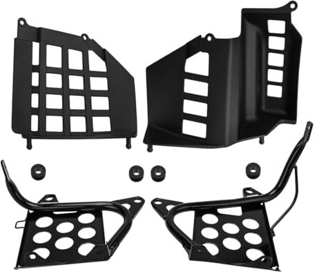 Mabutingti Nerf bars gauche et droite avec repose-pieds et protège-talons adapté pour Yama-ha Banshee 350 YFZ350 1990-2006 3GD-27445-00-00 3GG-21691-00-00