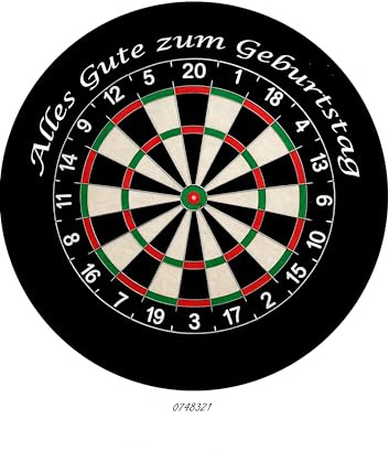 Tortenaufleger essbar Dart Dartscheibe Pfeile Sport Ø 20cm 08102-1 | Wunschname, Tortendeko, Cake Decoration Fondant, Top Qualität