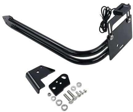 Motorbike Number Plate Holder For BMW R18 100 Years R 18 For Classic 2020-2024 Side LED Display Bracket License Plate Relocation Kit(Mid - License Plate)