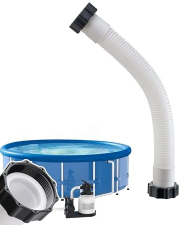 Dreuhuing Tubo Pompa Piscina,Tubo Filtro Sabbia Pompa Piscina - Connessione 3.8cm Per Sistemi Sabbia E Acqua Salata Giardino