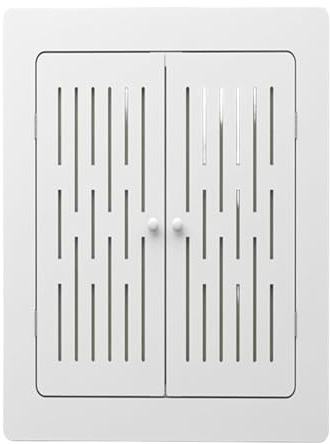 WANGRUIERHA High Density Board Radiator Cover, Radiator Decoration, Vertical Hollow Design, with Door Handle, Suitable for Hotels, Bedrooms, Living Rooms(50x50cm/20x20in)