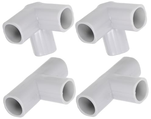 Ciieeo Lot de 4 connecteurs en T pour barrière de sécurité bébé, Accessoires de Remplacement en Acier, pièces détachées 3 Broches compatibles Parc à Jeux Pliable, Installation Rapide et Durable