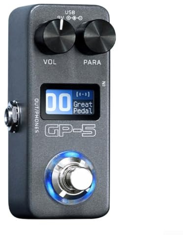 Kompakte Soundkarte und Multi-Effektprozessor für E-Gitarre mit Drum Machine Funktion für Musikaufnahmen