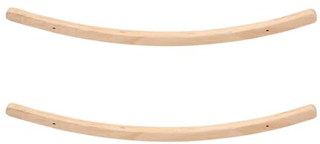 HONITANO 1 Paar Holz-Schaukelstuhlbeine – Gebogene Eichen-Schaukelkufen als Ersatz – Gebogene Fußbefestigungen für Schaukelstühle im Büro, Garten und Zuhause, 90 cm (35,4 Zoll)