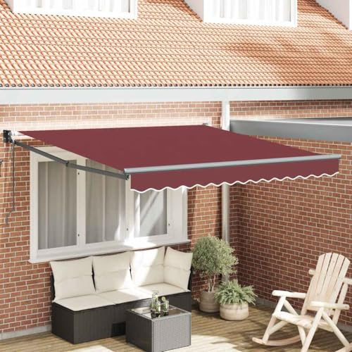 Emmtore Toldo retráctil automático Burdeos 300x250 cm