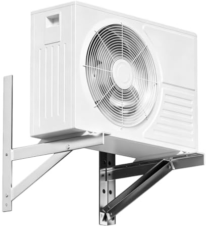 Soporte Universal de Pared para Aire Acondicionado, Acero Inoxidable 304 Reforzado de 2 mm, Capacidad hasta 280 kg, para Unidades Exteriores Split y Bombas de Calor hasta 3 HP