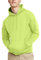 Hanes EcoSmart Hoodie, Midweight Fleece, Pullover Hooded Sweatshirt for Men Felpa con Cappuccio, Opaco, Verde Sicurezza, XL Uomo