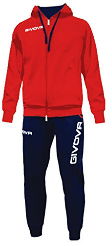 GIVOVA TUTA KING FELPA ROSSO/BLU Tg. XL