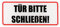 BIKE-label Türschild 3D Aufkleber 93 x 40 mm Tür schließen 900026