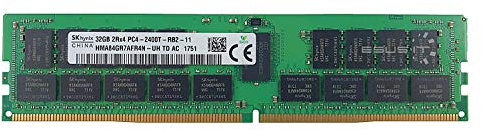 Hynix 32 GB, DDR4-2400, CL 17 32GB DDR4 2400MHz ECC Memory Module - Memory Modules (DDR4-2400, CL 17, 32 GB, DDR4, 2400 MHz, 288-pin DIMM, Multi-Colour)
