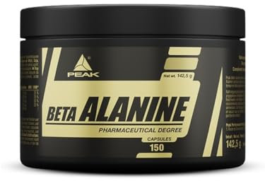 PEAK Beta Alanin - 150 Kapseln I Aminosäure I Muskeltraining I Muskelausdauer I zur täglichen Einnahme I Pre Workout I hochdosiert
