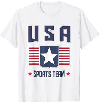 Amerikanisches Flagge-T-Shirt Usa