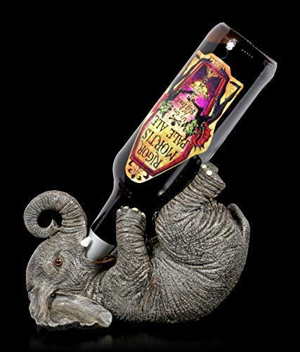 Figuren Shop GmbH Elefant als Flaschenhalter | Dekoartikel, handbemalt