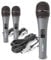 VONYX DM825 Wired Microphone Set of 3 - Professional Dynamic Vocal Mics with 5m XLR Cables - Ideal for Karaoke, Singing, Public Speaking, and Events - Durable Sound Performance