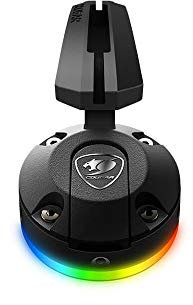 Cougar Gaming supporto cavo mouse Gamer Bunker RGB con ventosa nera