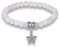 Generic Stein Armband,7 Chakra Vintage 6Mm Natur Rosa Onyx Stein Perlen Stern Anhänger Energiebilanz Armreif Charm Schmuck Männer Frauen Freund