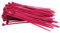 100 Stück Kabelbinder pink 100 mm x 2,5 mm Handwerker Qualität cable ties kurz 8,1kg Zugkraft