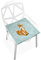 linomo Süß Tier Fuchs Memory Foam Stuhlkissen Sitzkissen für Kinder, 40 x 40 cm