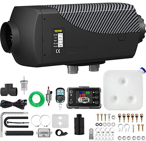 VEVOR 12V Diesel Lufterhitzer, 8KW Standhezung Diesel, Luft Dieselheizung, Air Diesel Heizung, LCD Schalter Air Standheizung mit Schalldämpfer für Auto RV Boote LKW Wohnmobil Bus