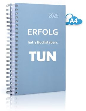 2026 Der GROSSE Dicke – DIN A4 Kalender - ERFOLG HAT 3 BUCHSTABEN: TUN von edition cumulus – MADE IN GERMANY - großzügiger Platz für deine täglichen Termine - perfekt für Büro und Zuhause