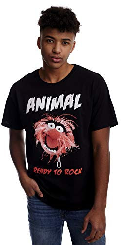 Muppets Animal - Ready to Rock Männer T-Shirt schwarz L 100% Baumwolle Fan-Merch, Filme, TV-Serien