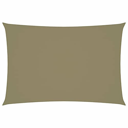 Festnight Toldo Vela de Sombra Rectangular 2,5x4,5 m, Impermeable Protección UV para Patio Exteriores Jardín,con Cuerda Libre