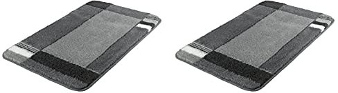 Kleine Wolke Badteppich Padova grau 70 x 120 cm & 7258901360 Badteppich Padova, 60 x 100 cm, anthrazit