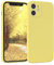 EAZY CASE - Silikonhülle für iPhone 12 Mini Hülle Silikon Case Gelb weich stoßfeste Handyhülle iPhone 12 Mini Schutzhülle mit Kameraschutz Dünn Premium Schutz Cover TPU Phone Bumper in Pastellgelb