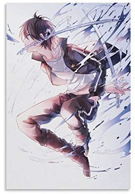 Anime Noragami Yato Leinwand-Kunst-Poster und Wandkunstdruck, modernes Familienschlafzimmerdekor, Poster, 30 x 45 cm
