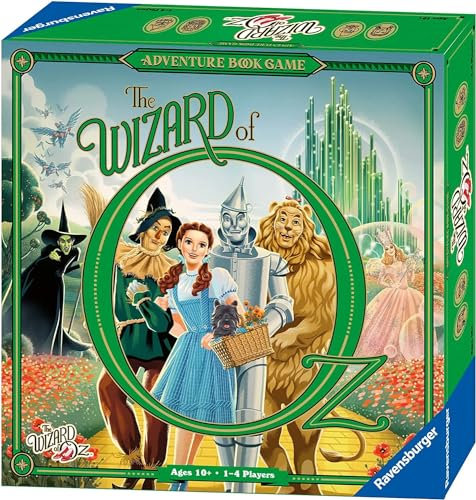 Ravensburger The Wizard of Oz Abenteuerbuch - Familienstrategie-Brettspiele für Kinder und Erwachsene ab 10 Jahren - 1-4 Spieler