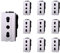 10 Pezzi Presa Bipasso, Compatibile Con Bticino Living Light (Bianco)