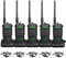 Retevis RT86 Professionelle Walkie Talkie für Erwachsene, Funkgeräte Große Reichweite mit Kopfhörer, 2600mAh Akku, Taschenlampe, Hohe Leistung Walkie Talkies für Lager, Sicherheit (Schwarz, 2 Stück)