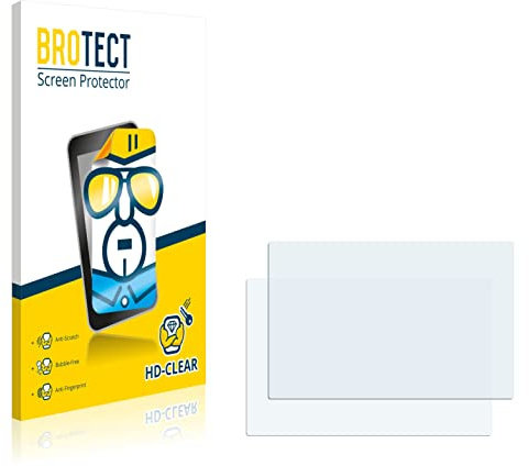BROTECT Schutzfolie für Panasonic Lumix DC-TZ202D | 2 Stück Transparenter Displayschutz Made in Germany Klare Displayschutz-Folie Clear Einfache Montage Case-Friendly