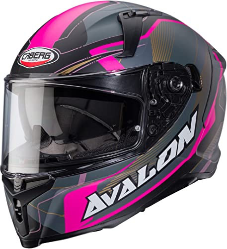 CABERG HELMET AVALON X OPTIC MATT BLACK/GREY/FUCHSIA M