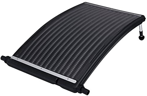 Homgoday Panneaux chauffants solaires incurvés pour piscine 110 x 65 cm, chauffage solaire pour piscine, spa, chauffe-eau