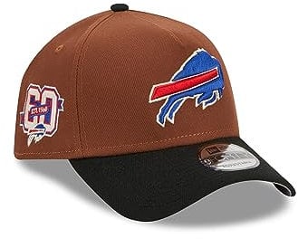 New Era Buffalo Bills NFL Harvest 1960 Established Number Brown Black 9Forty A-Frame Snapback Cap - One-Size