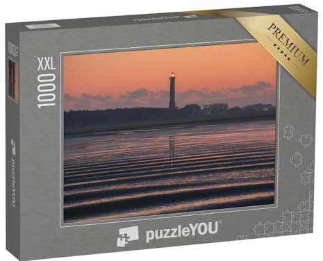 Puzzle 1000 Teile XXL „Leuchtturm von Norderney bei Sonnenaufgang“ – aus der Puzzle-Kollektion Norderney