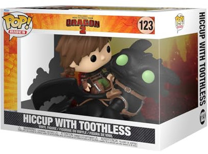 Funko Pop! Rides Deluxe: HTTYD – Hiccup mit Toothless - How to Train Your Dragon - Vinyl-Sammelfigur - Geschenkidee - Offizielle Handelswaren - Spielzeug Für Kinder und Erwachsene - Movies Fans